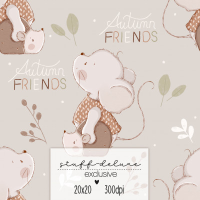 Digitales Stoffdesign Herbstfreunde 7 Exclusive