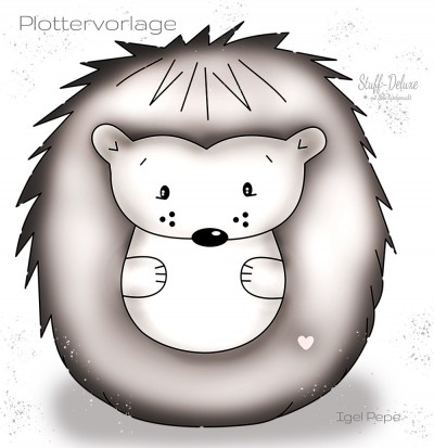 Igel Pepe Plottervorlage