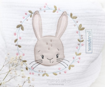 Megapack Hase Lotta Blumenkranz 10x10, 13x18, 16x26, 18x30
