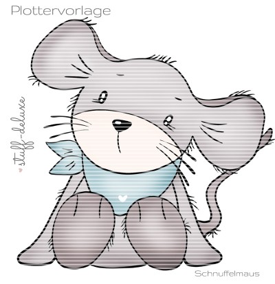 Schnuffelmaus Plottervorlage
