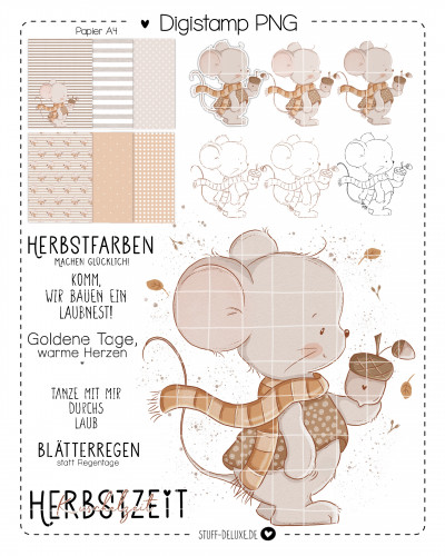 Digistamp + Digipaper Set Herbstfreude