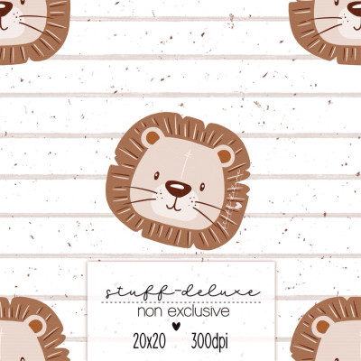 Digitales Stoffdesign Leo braun non Exclusive