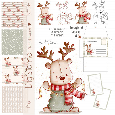 Digistamp + Digipaper Set Elchibär