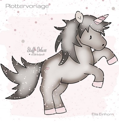 Ella Einhorn Plottervorlage