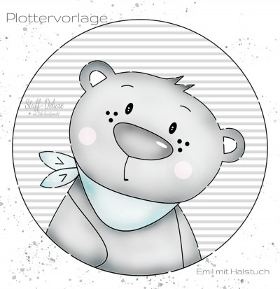 Emil mit Halstuch Plottervorlage 