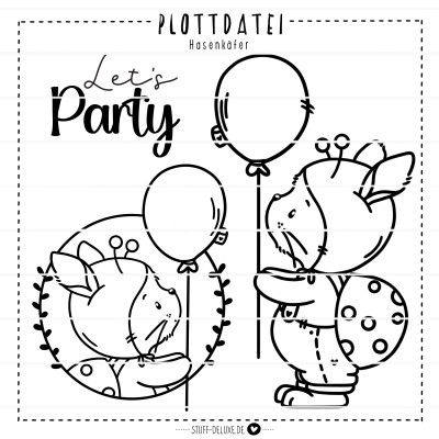 Hasenkäfer Plottervorlage (einfarbig) 