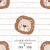 Digitales Stoffdesign Leo braun non Exclusive