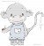 Affe Monkey Applikation Anton Antonia 
