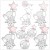 Digistamp Fanti mit Sternchenballon Mädchen + Gratis Button 