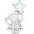 Fanti mit Sternchenballon Doodle Plottervorlage