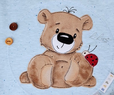 Glücksbärli mit Käfer 18x30