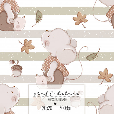 Digitales Stoffdesign Herbstfreunde 4 Exclusive