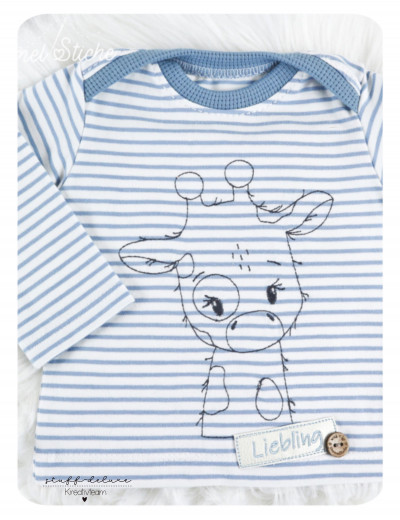 Megapack Giraffe Gina Redwork (Outlines) 10x10, 13x18, 16x26, 18x30