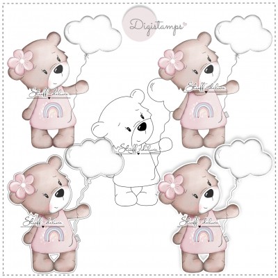  Digistamp Wolkenbär 