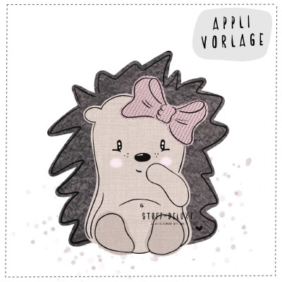 Hello Autumn Igel Applikationsvorlage