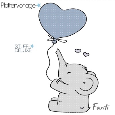 Elefant, Fanti, Herz,  plotten
