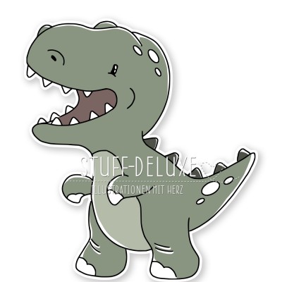 Dino Rexi Doodle Plottervorlage