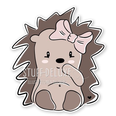 Hello Autumn Igel Doodle Plottervorlage