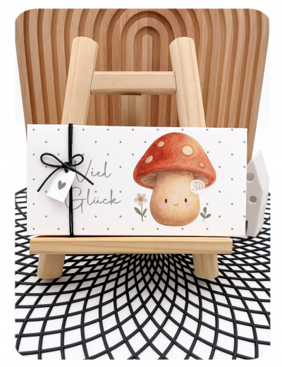DIGITAL PRINT PDF Banderole und Anhänger 100g Schokolade VIEL GLÜCK