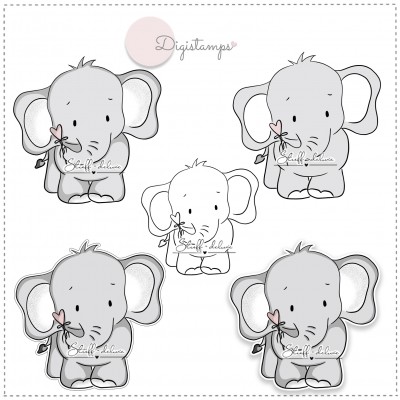 Digistamp Elefant Rüsselchen