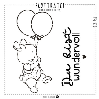 Flieg kleine Lotta Plottervorlage/Laserdatei 