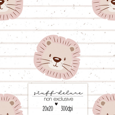 Digitales Stoffdesign Leo rosa non Exclusive