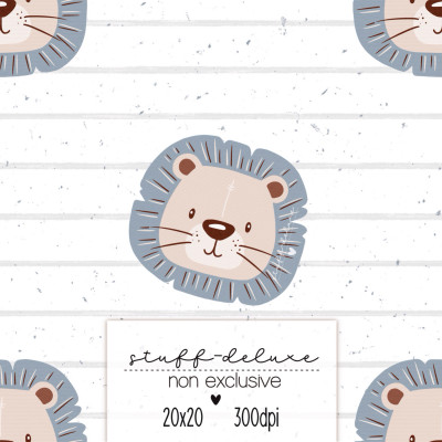 Digitales Stoffdesign Leo rauchblau non Exclusive