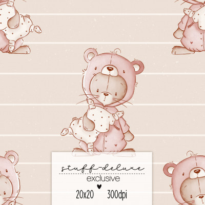Digitales Stoffdesign Kuschelhase 5 Exclusive