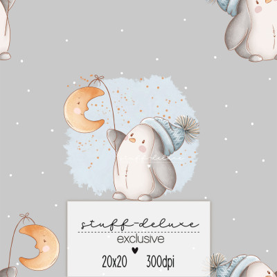EXKLUSIVES Digitales Stoffdesign Pingu 4