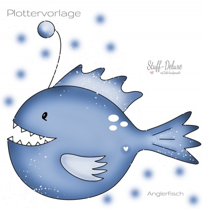 Anglerfisch Plottervorlage