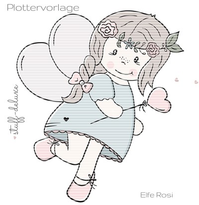 Elfe Rosi Plottervorlage