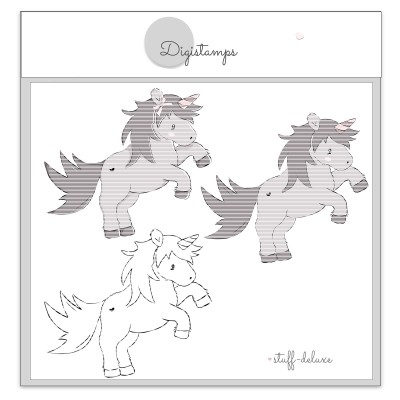 Ella Einhorn Pony Pferd Digistamp Plotterdatei