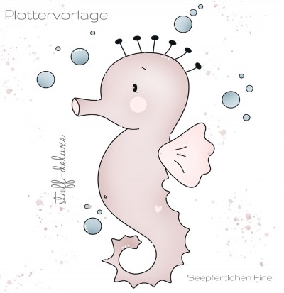 Seepferdchen Fine Plottervorlage