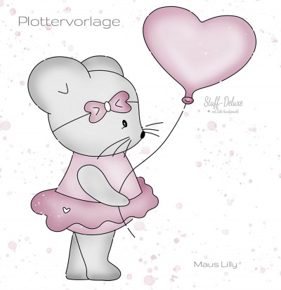 Maus Lilly Plottervorlage