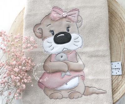 Megapack Ottermädchen Ottilie mit Fisch komplett 10x10, 13x18, 16x26, 18x30