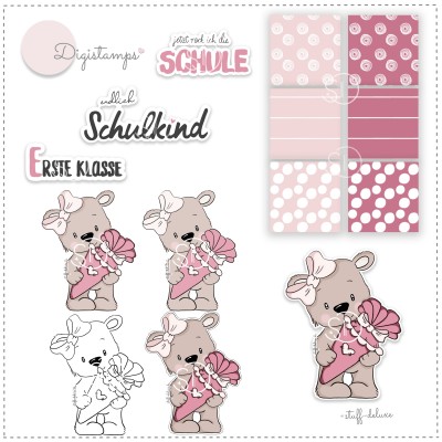 Digistamp Schulbärli Mädchen 