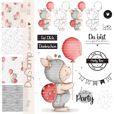 Digistamp + Digipaper Set Hasenkäfer 