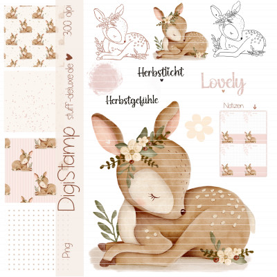 Digistamp + Digipaper Set Herbstkitz