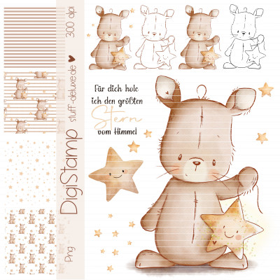 Digistamp + Digipaper Set Sternchenhase