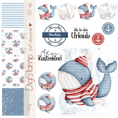 Digistamp + Digipaper Set Wal Walli 